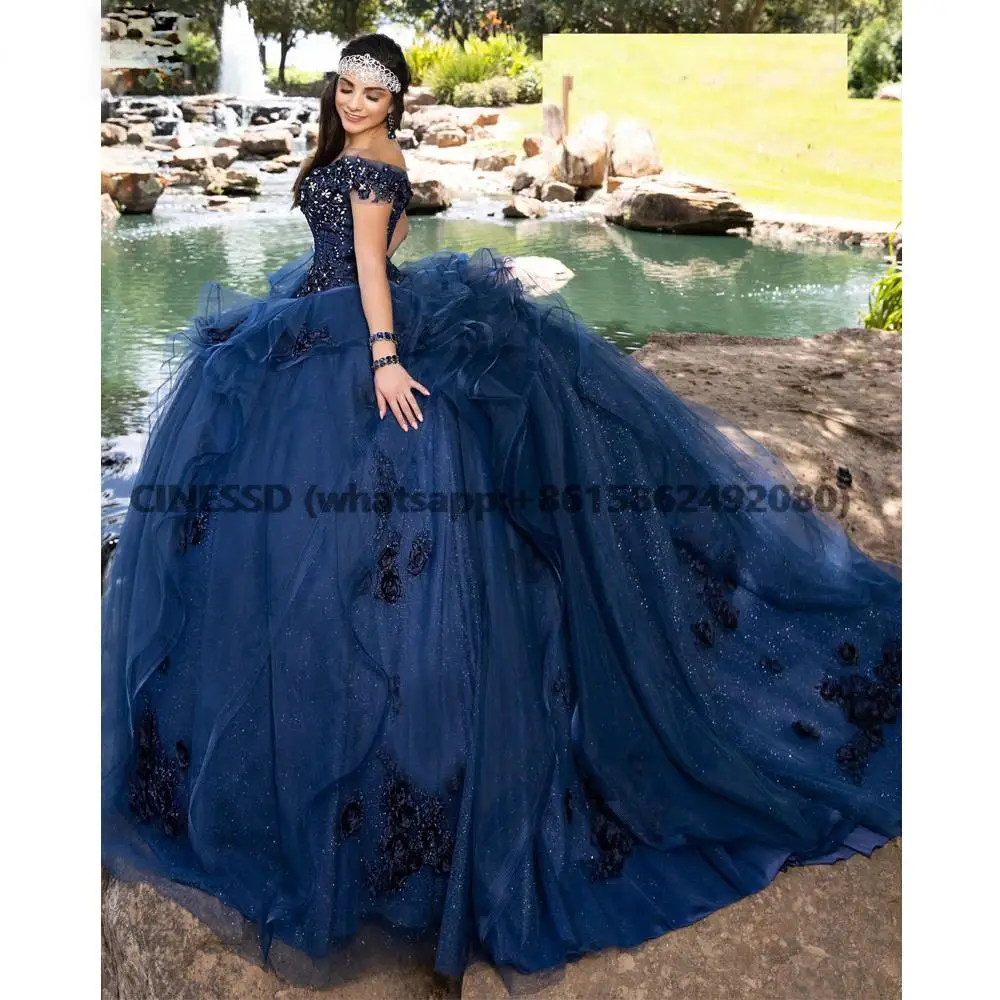 Vestido De quinceañera con hombros descubiertos, traje Vintage De encaje para fiesta De graduación, hecho a medida, 2022