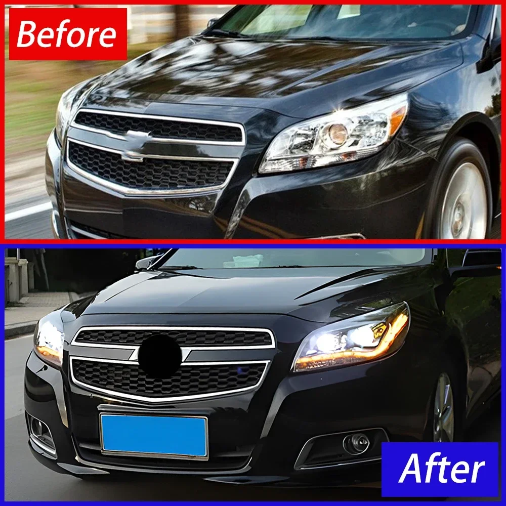 

For Chevrolet Malibu 2012-2014 Automatic Headlights LED Car Headlight Assembly Upgrade High-Quality Dual Lens Accessories