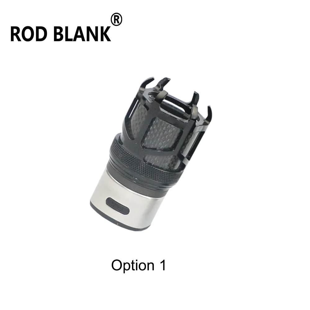 Rod Blank 1Pcs Aluminum Reel Seat Nut For Fuji KDPS16# Reel seat Hood Cap Rod Building Component Rod DIY Repair Accessory