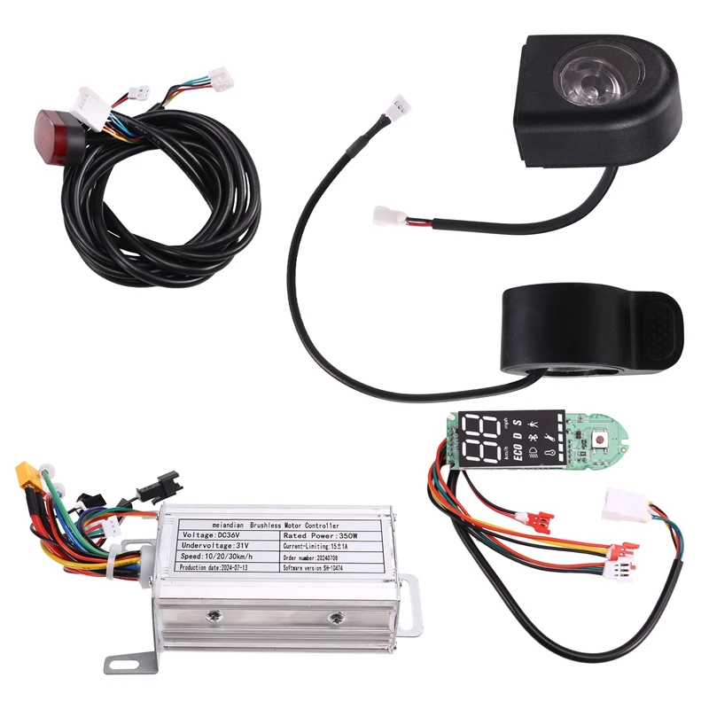 36V 350W Brushless Controller+Bluetooth Meter+Light+Accelerator Kit For Xiaomi M365/M365 Pro Electric Scooter