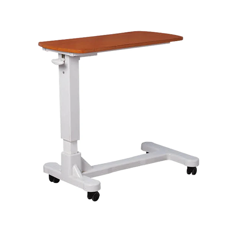 أثاث المستشفى بسعر الجملة رخيص الثمن - طاولة فوق السرير قابلة للتعديل مع عجلات لتناول الطعام الطبي للمرضى #6