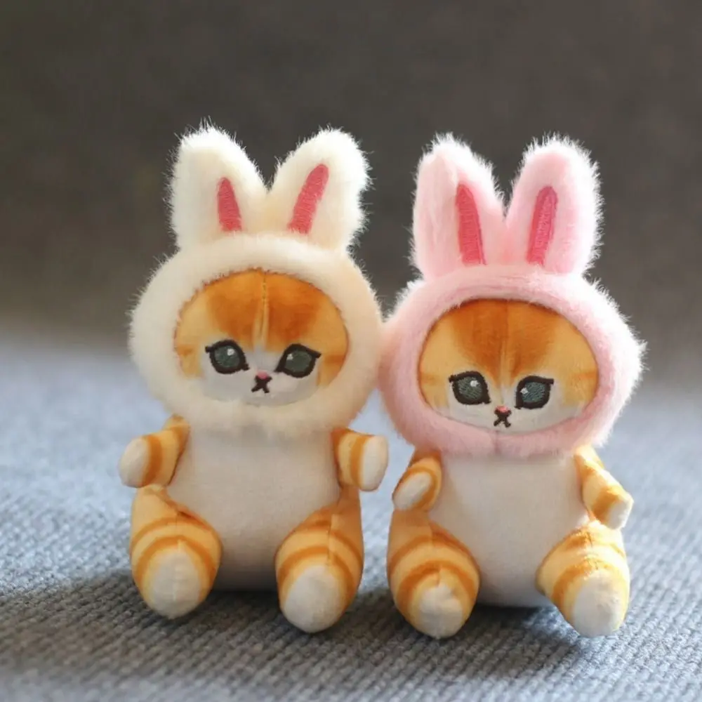 Porte-clés Kawaii en peluche de haute qualité, pendentif en beurre doux, porte-clés Bunny Cat, JOToys