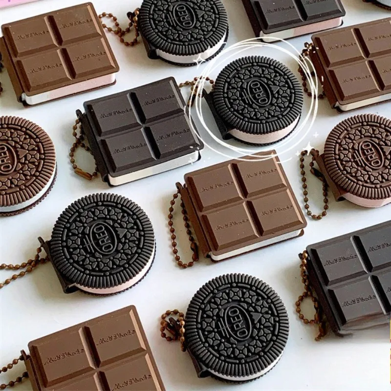 Afbeelding 6: 2 STKS Creatieve Zijdeachtige Chocolade Notebook Zelfgeurende Bean Boek Mini Notebooks Student Memo Pads Thuis Koelkast Sticker