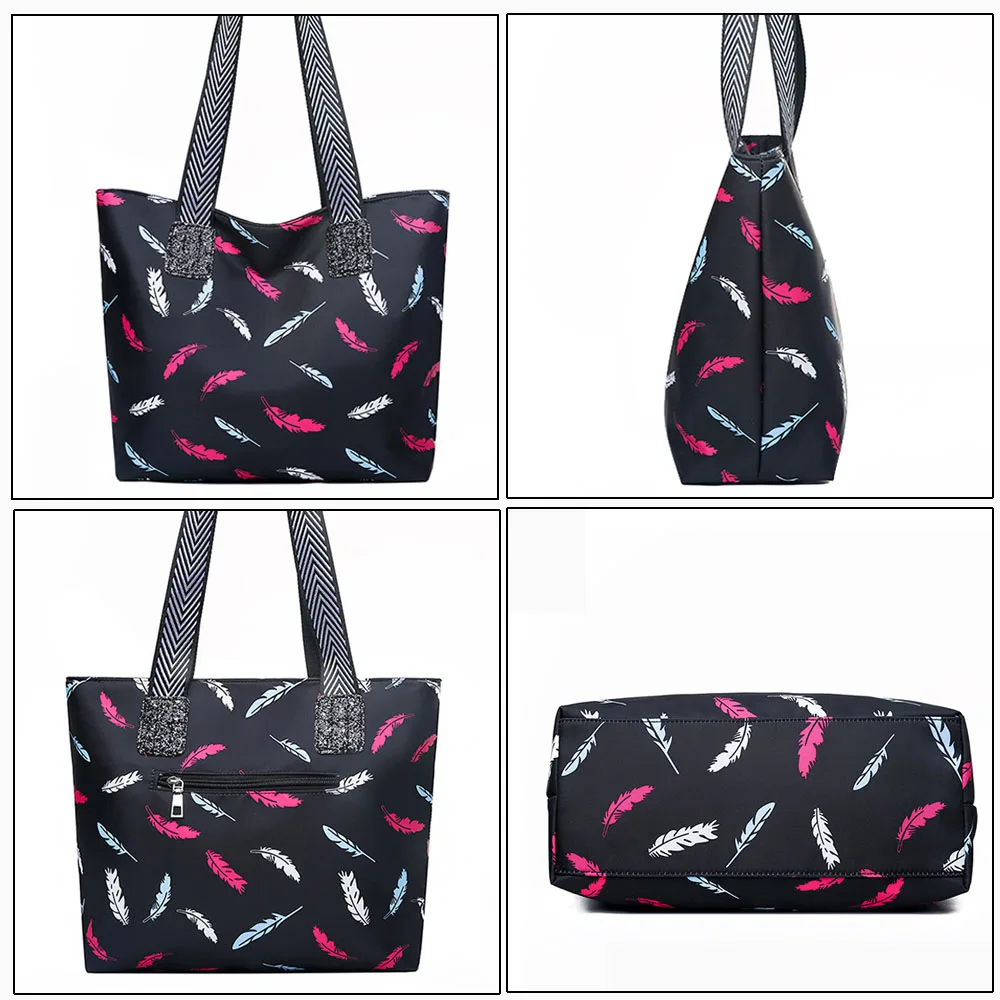 Borsa Tote per Laptop in Nylon per donna-borsa Shopper per borsa da insegnante leggera impermeabile di grande capacità