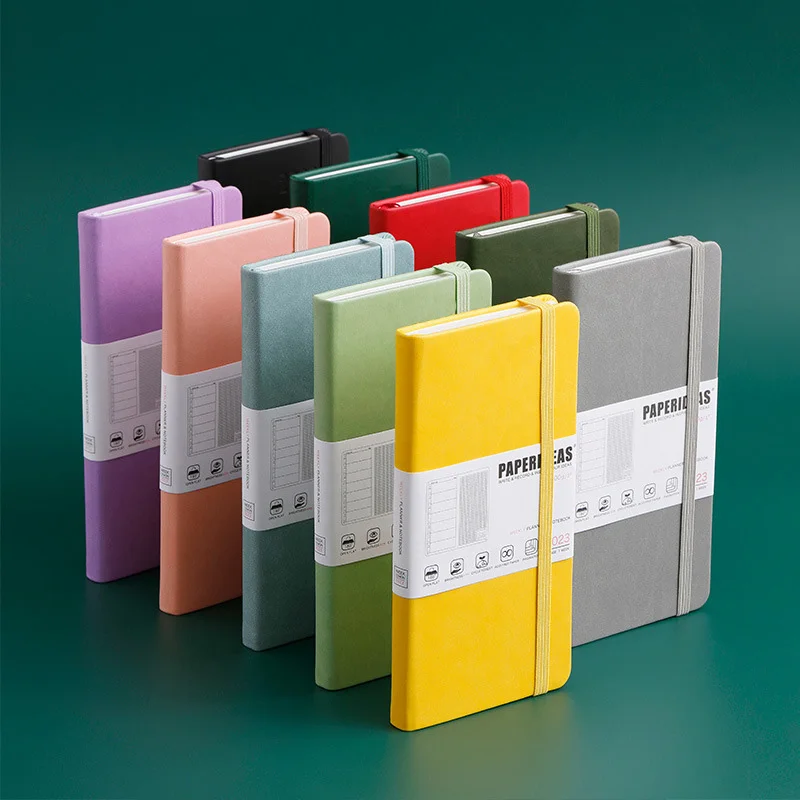 غطاء صلب للجيب مخطط يومي أسبوعي 100 جرام لكل متر مربع مجلة ورق سميكة خالية من الأحماض 176 صفحة خطة شهرية دفتر تتبع عادات