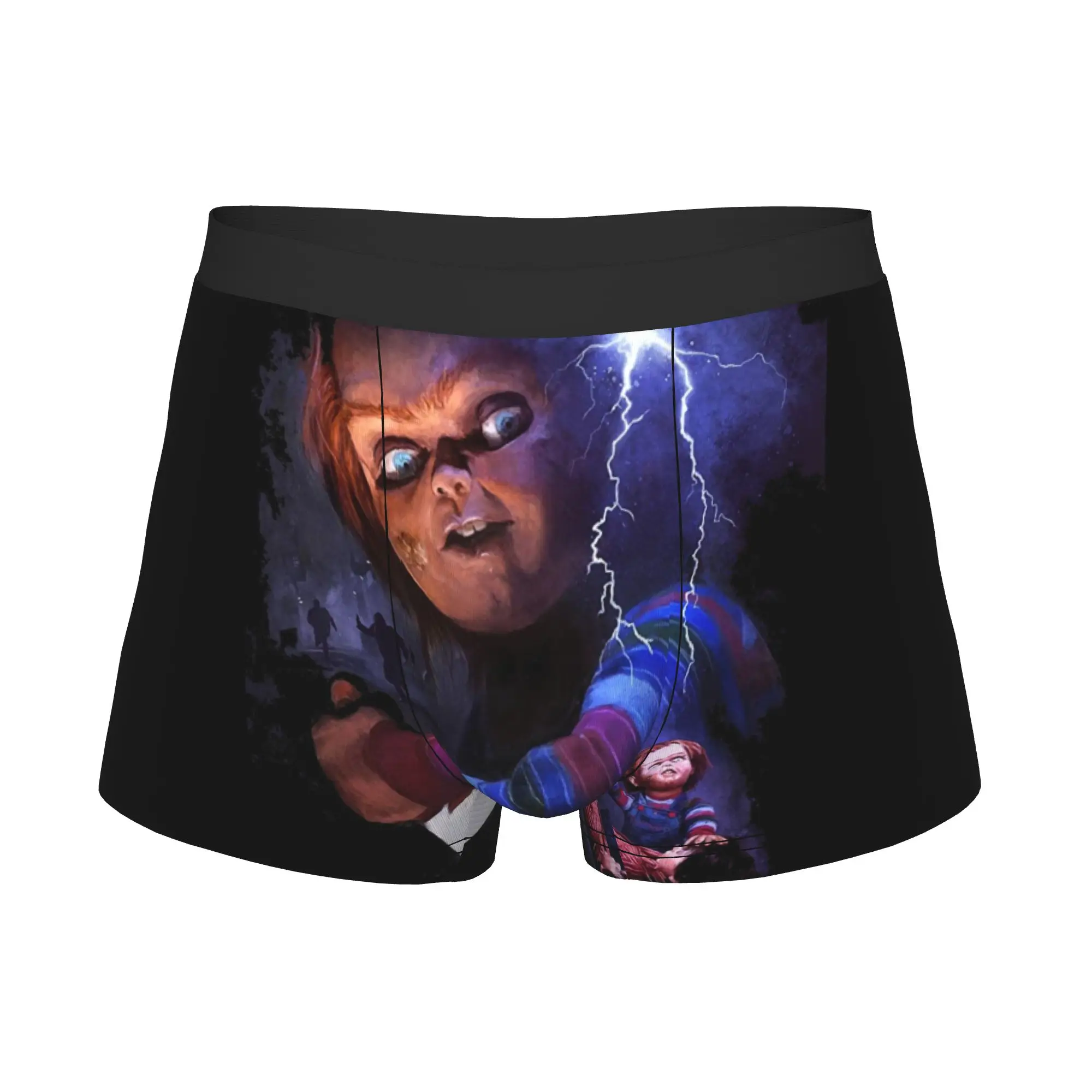 Devil Doll Chucky Boxer Shorts For Men 3D Printed Child's Play Slasher Horror Movie Underwear Panties Briefs Soft Underpants