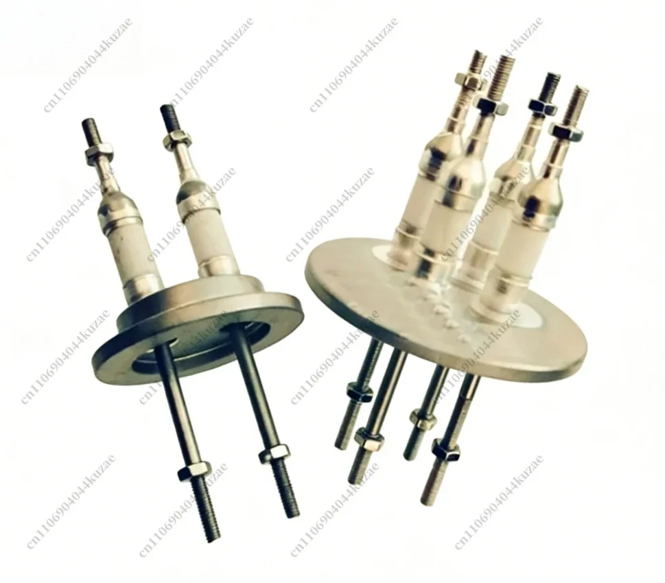 HLH KF40/KF50 Vacuum Electrode Flange with Ceramic Seal Vacuum Penetrating Piece