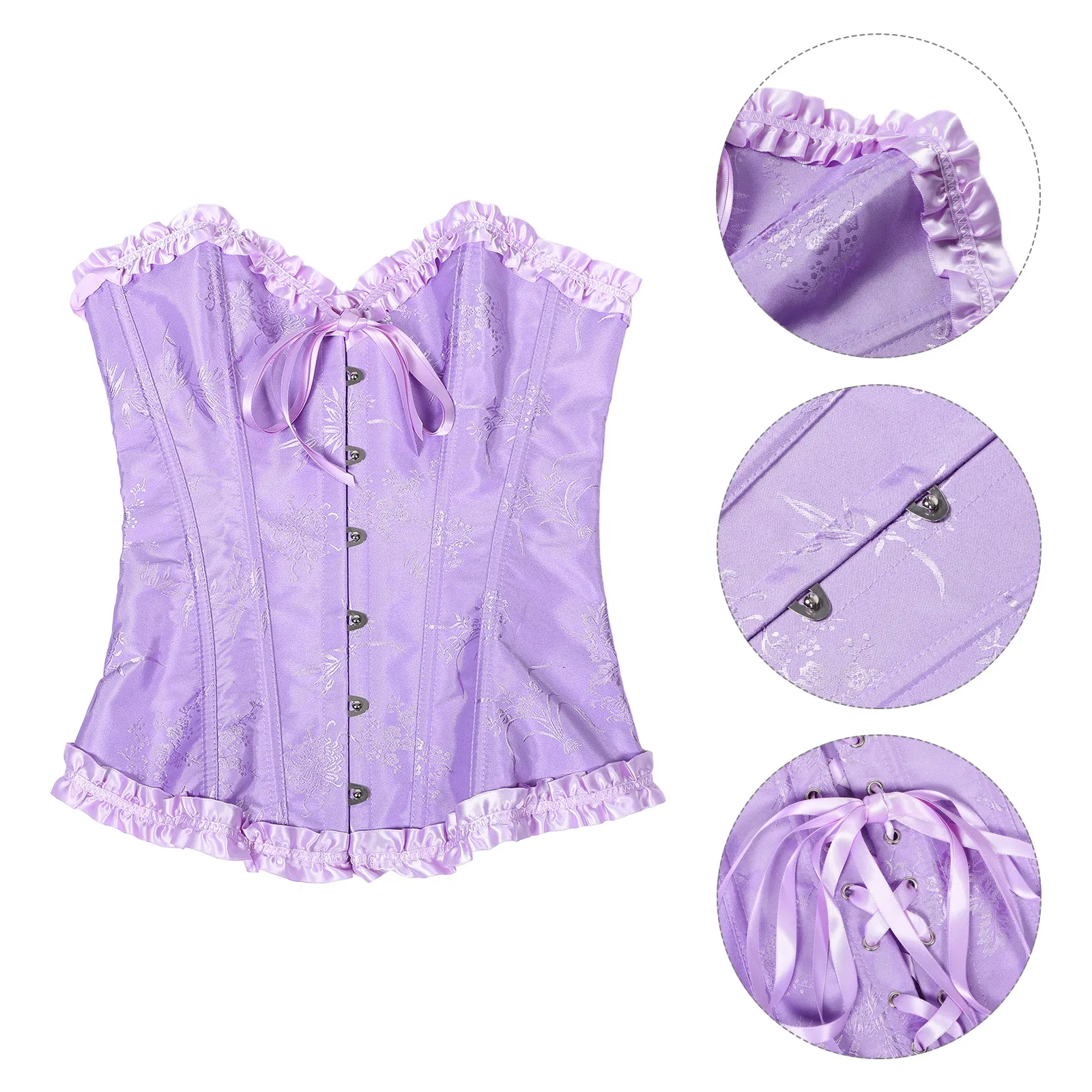 

Lace Corset Control Slimming Bust Lifting Body For Women Waist Cincher Under Dress Bodysuit Tummy Shapewear Girdles High Waist