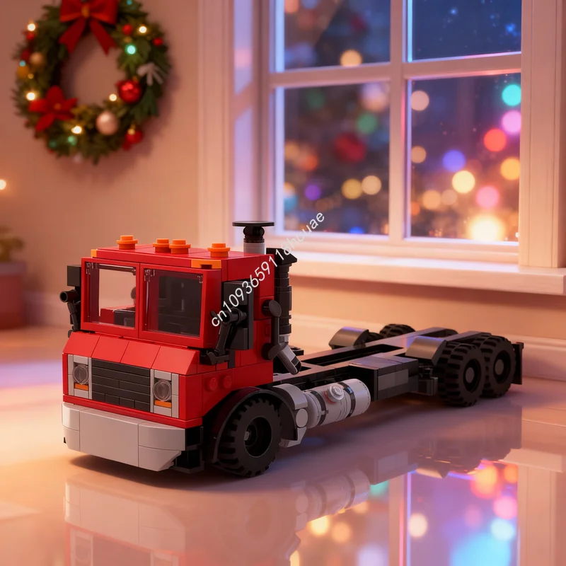 475개 MOC 맥 테라프로 트럭 시티 화물 모델 블록 건축 크리스마스 선물 장난감 아이디어 교육용 블록 어린이용