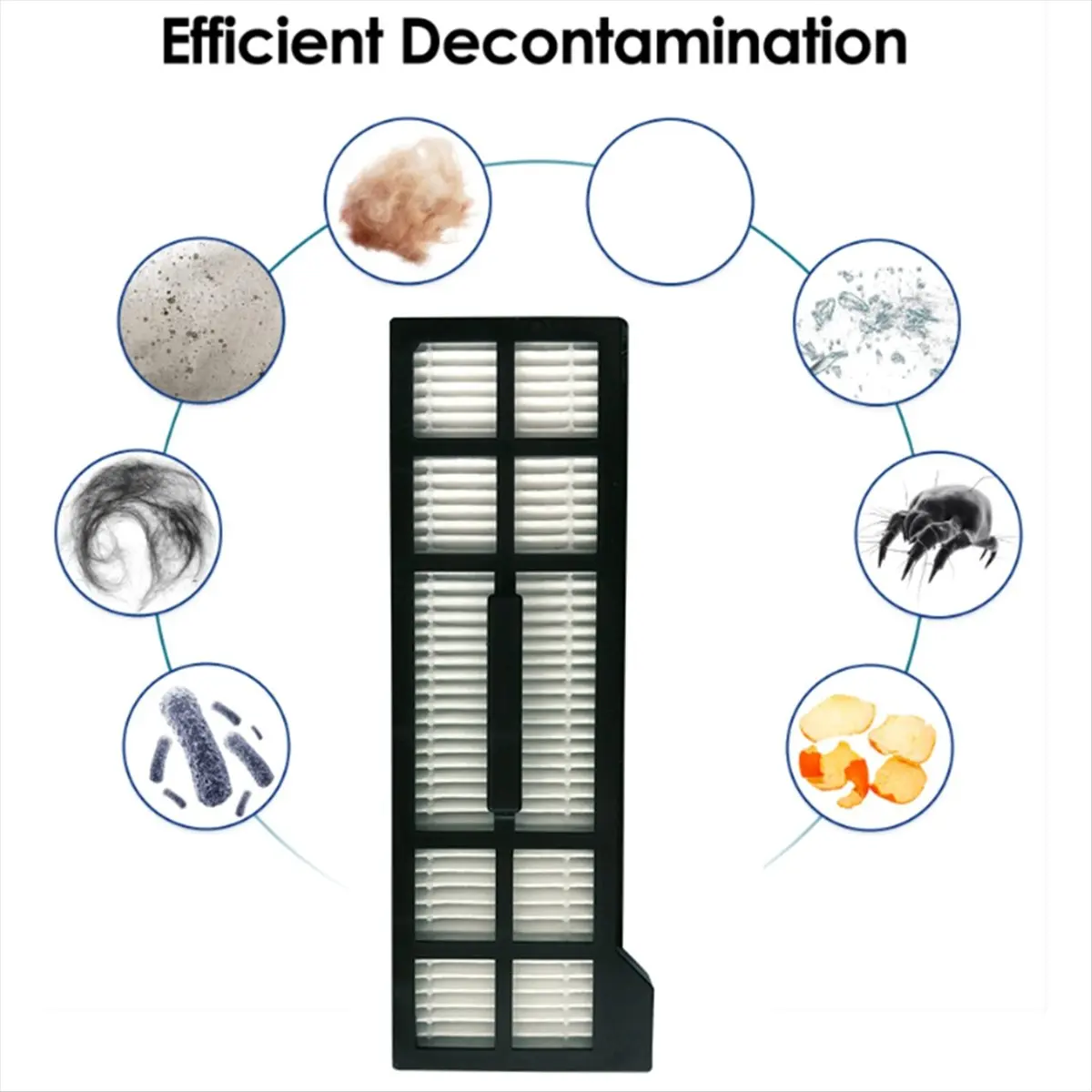 newT77 11PCS for Eufy X10 Pro Omni Robot Vacuums Cleaner Replacement Parts Main Side Brush Hepa Filter Mop Cloth Dust Bag