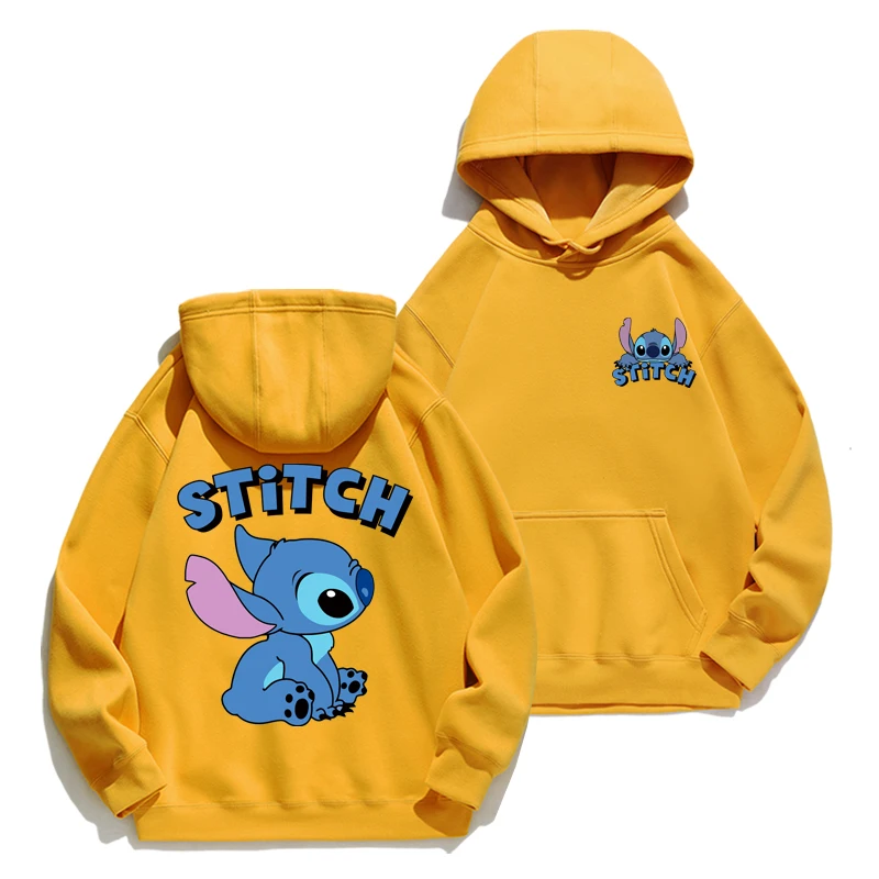 Stitch Hoodie Autumn/Winter Hoodie European and American Cartoon Anime Hoodie Loose Clothes Couple\'s Hoodie Coat