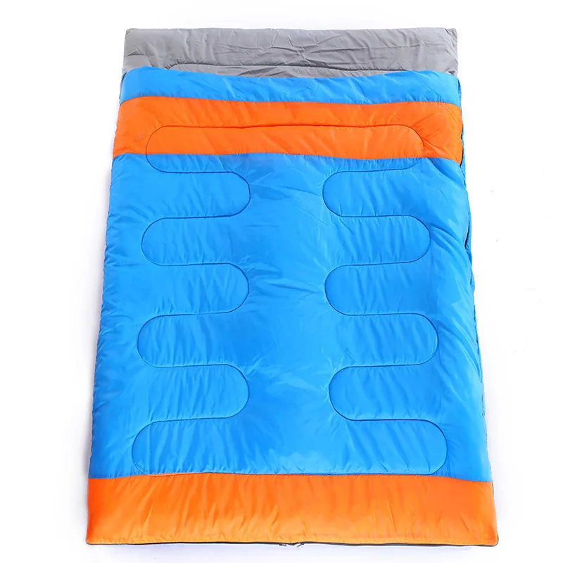 New Practical Double Person Sleeping Bag Outdoor Camping Adult Lover Couple Travel Warm Weather Use Moisture Proof Lunch Rest