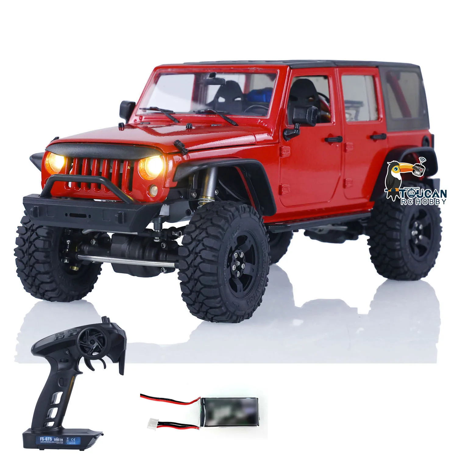 CAPO 1/18 RC Crawler Car CUB2 RTR Remote Control Vehicle 2-Speed Transmission DIY Painted Assembled Vehicle Toy for Boy THZH1676