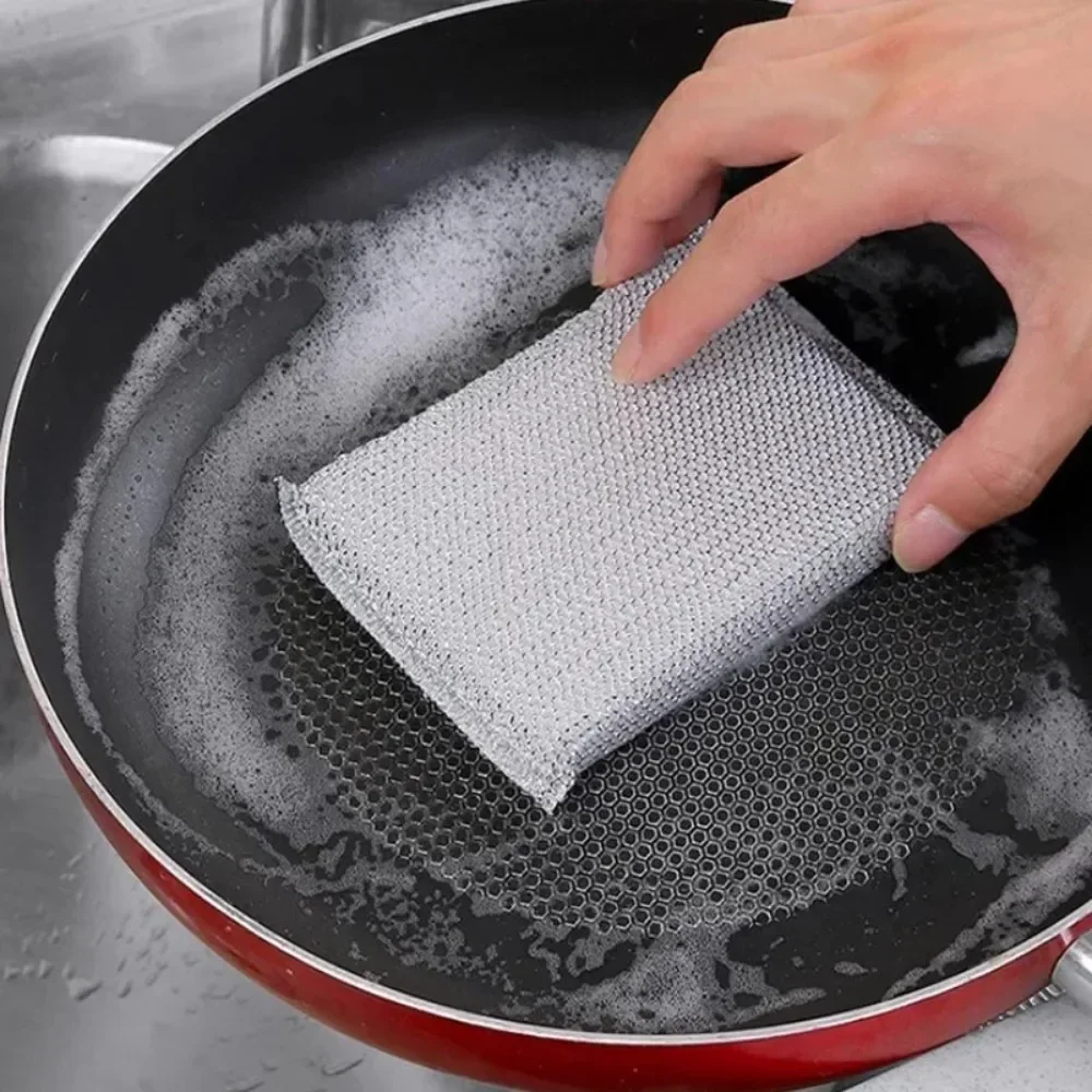 4-Pack Non-Scratch Pot Scrub Sponges for Dishwashing And Household Cleaning - Set of 4