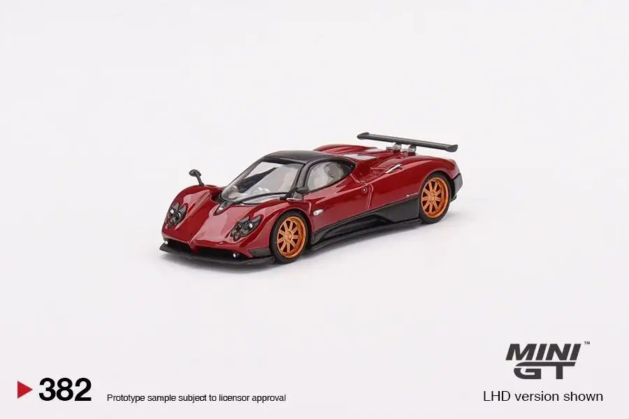 Mini GT 1:64 Pagani series Huayra zonda F Rosso Dubai Roadster Collection of die-cast alloy car model ornaments