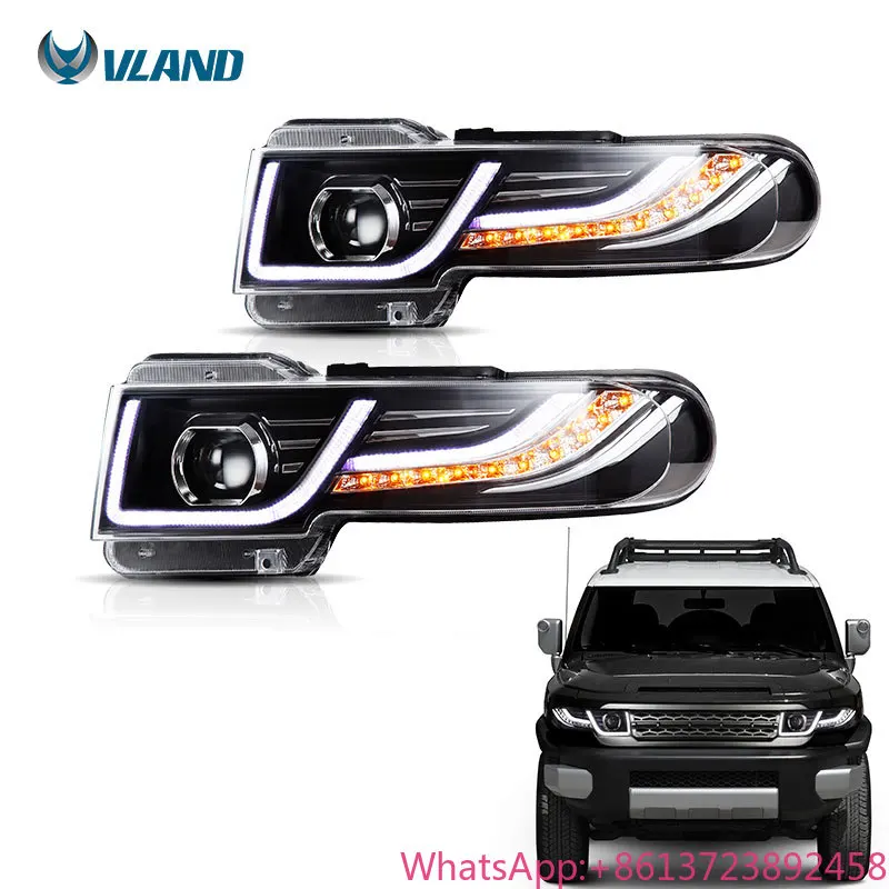 

Vland Factory Head Light Led Front Car Lamp High Low Beam 2007-2015 Headlights Head Lamp for Toyota FJ Cruiser