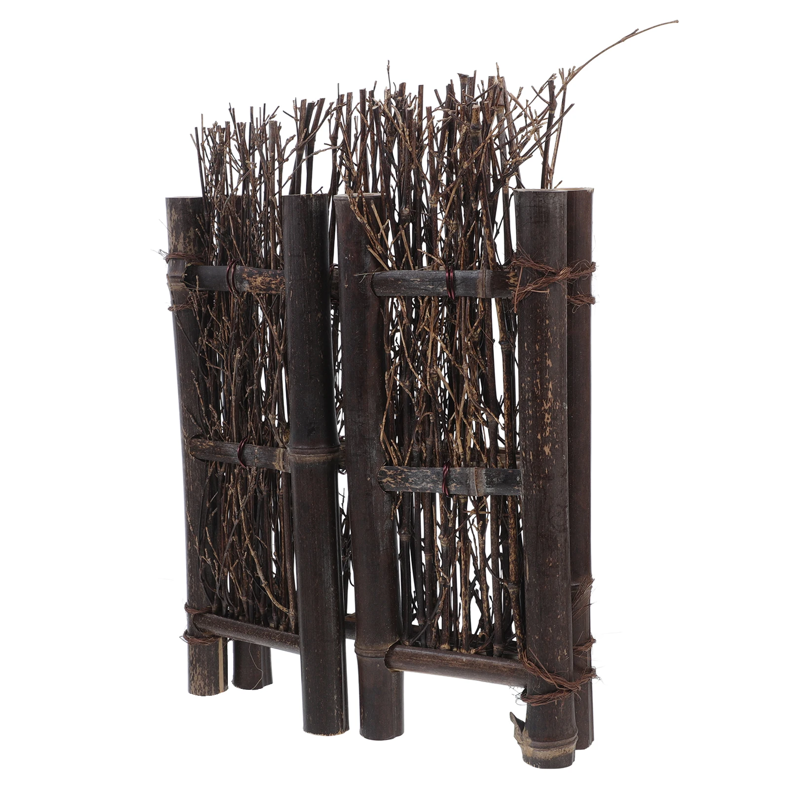 

1pc Bamboo Fence Decoration Japanese Style Sushi Restaurant Accessories Material Versatile Design Sashimi Plate Ornament