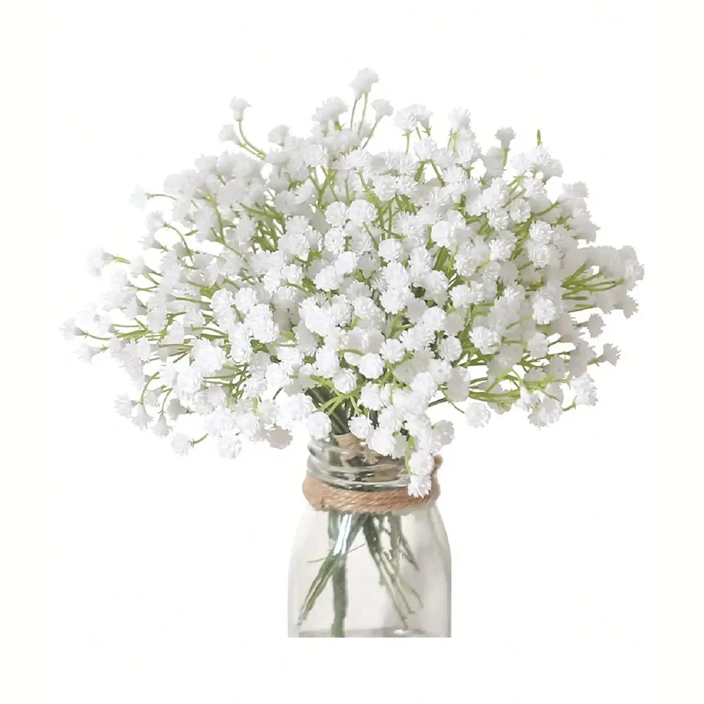 30 stücke künstliche Baby Atem Blumen echte Berührung Gypsophila geeignet für Hochzeit Braut Verlobung nach Hause Ornament Raum dekoration – Detail 9