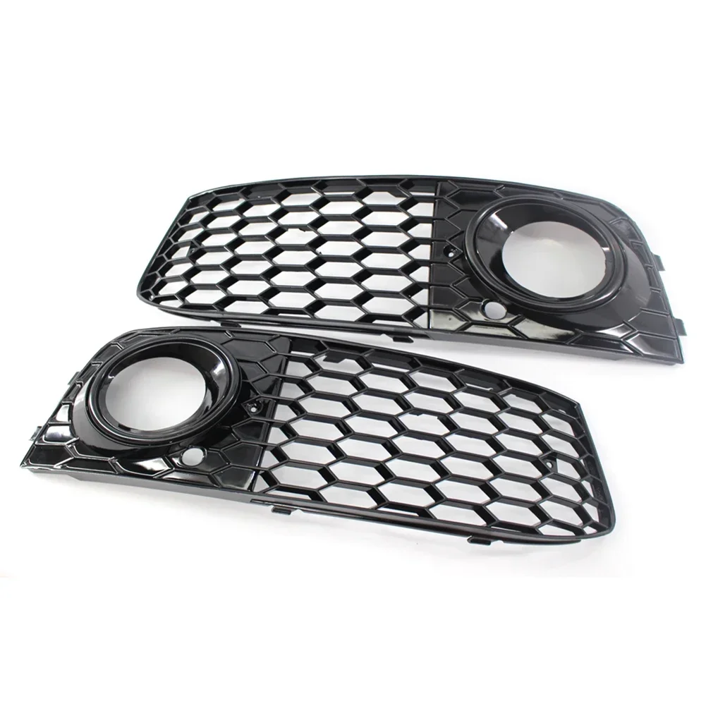 

1 Pair Front Bumper Fog Light Grill Cover Trim 8KD807682 8KD807681 Fog Light Hoods Cover for A4 B8 2008 2009 2010 2011 2012