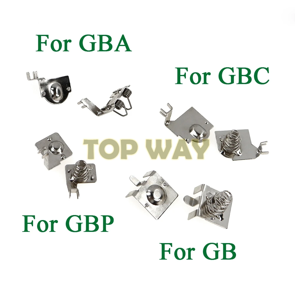 1 مجموعة ل Game Boy Advance Color Console لـ GB DMG GBA GBC GBP اللوحة الأم محطات البطارية اتصالات الربيع حامل البطارية