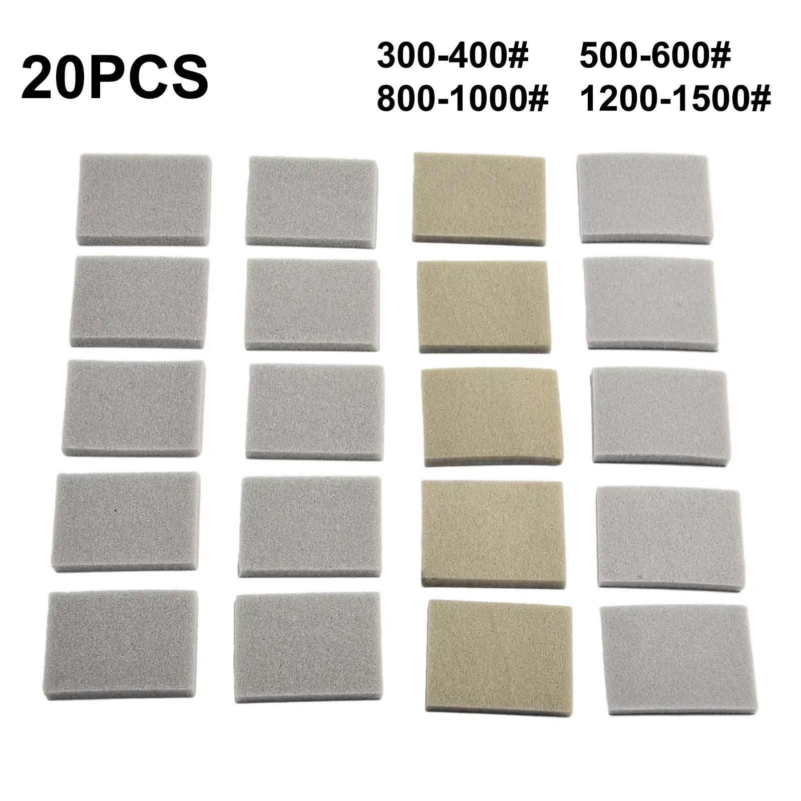 

10pcs Sandpaper Sponge Pads Foam Sanding Block Wet Dry Bodywork Fine Sandpaper Sponge Polishing Pads Tool Parts