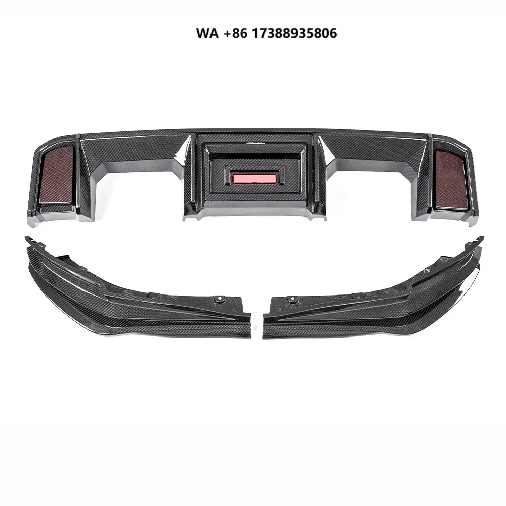 Dry Carbon AX Style Rear Lower Bumper Lip Diffuser Side Splitters Cover for G80 G81 M3 G82 G83 M4 Competition CS 2020-2026