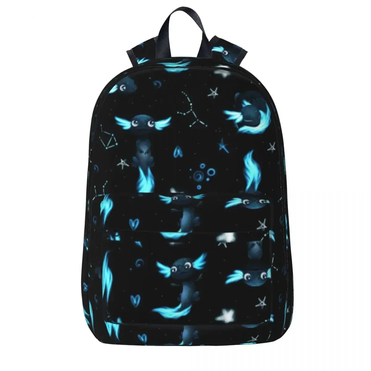 Mochilas Axolotl Sea Animal, Grande Capacidade Student Book Bag, Shoulder Bag, Mochila Laptop, Mochila Viagem Casual, Saco de escola