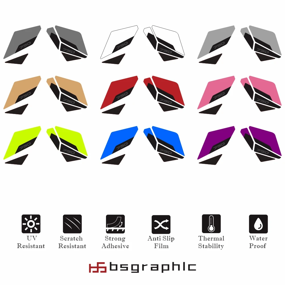 

Motorcycle Accessories Anti Slip Epoxy Sticker Protection Kit Tank Decals Side For HONDA X-ADV 750 2025 X ADV750 2026