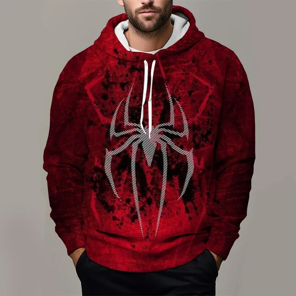 

Marvel Men's Hoodies Spiderman Hoodies for Boys Girls 3D Printed New Pullovers Oversized Men's Hoodies Superhero Men's Clothing