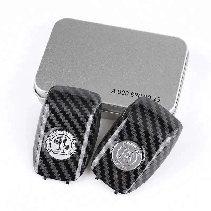 

Carbon Key Cover Key Case Protective Case For AFFALTERBACH AMG Mercedes Benz W212 W205 W463 GLC GLE C/E Class Mercedes Key Case