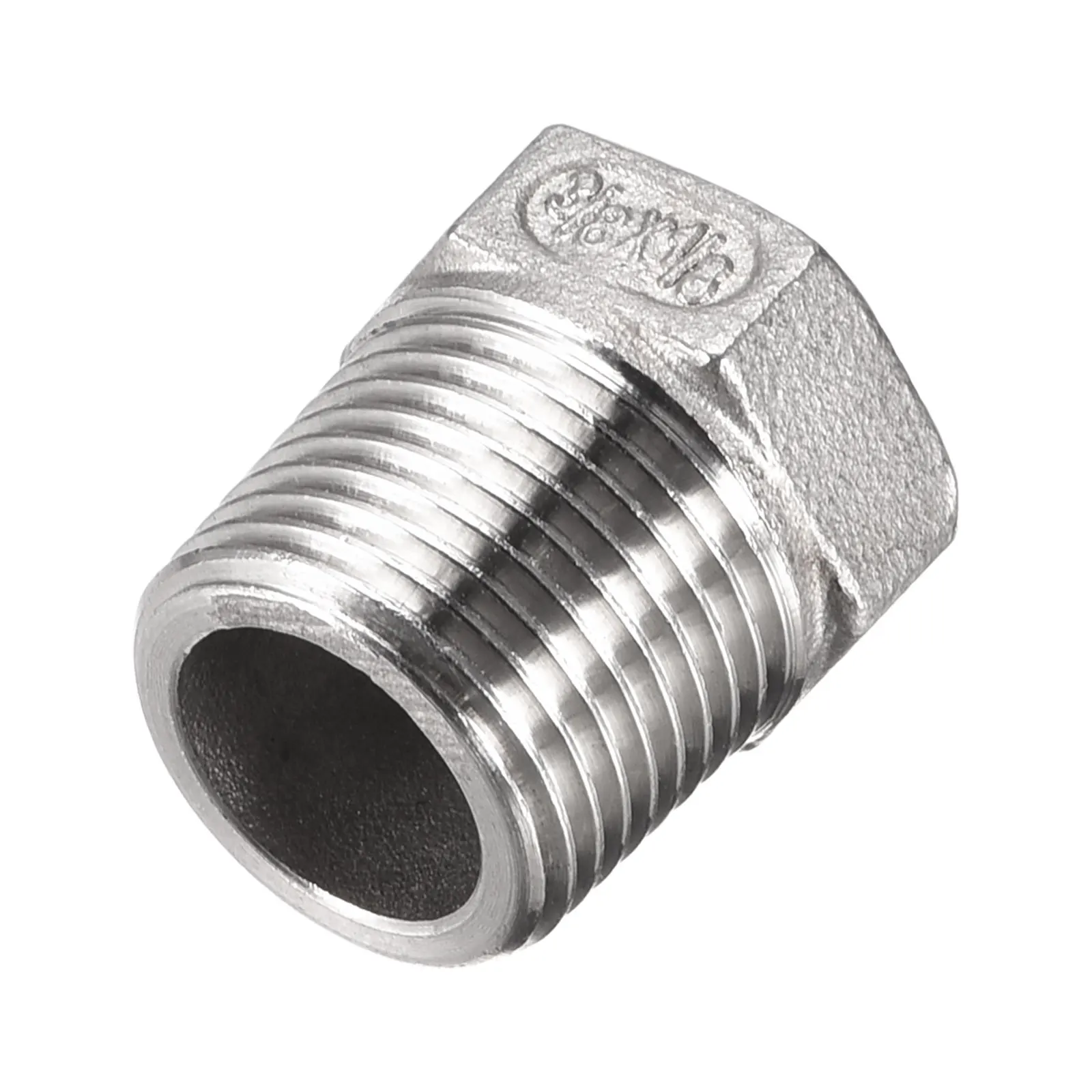 

Uxcell Hex Reducing Bushing, 3/8 PT Male to 1/8 PT Female 304 Stainless Steel Pipe Fitting Reducer Adapter