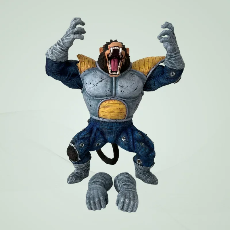 Anime Dragon Ball Großer Affe Vegeta Figur Rüstung Großer Affen-Statue Austauschbare Hände PVC-Peripherie-Ornament Sammlerstück Modell Spielzeug