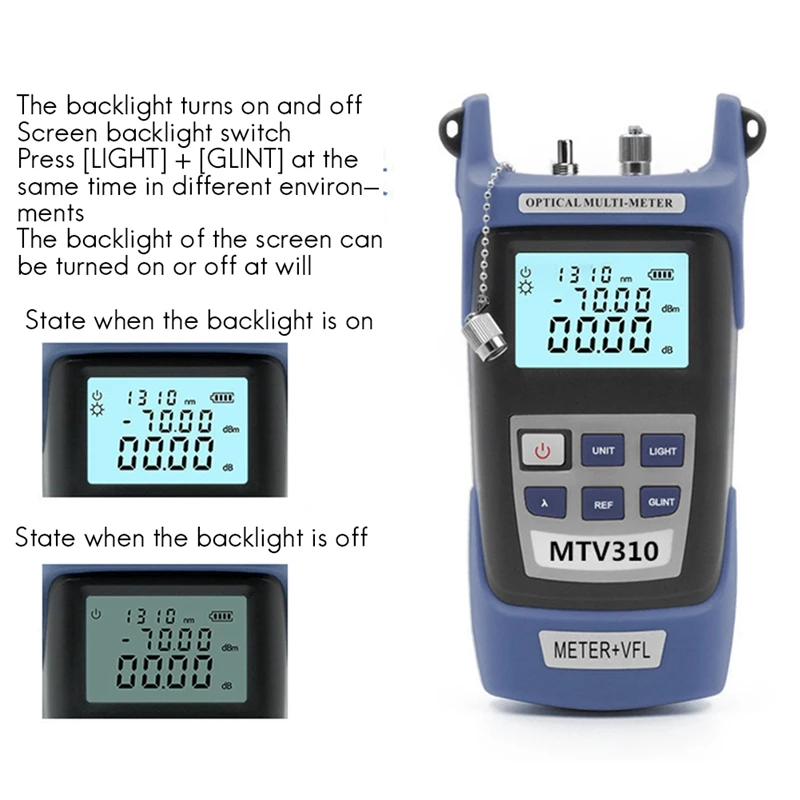 Optical Fiber Power Meter With Light Source SC FC ST Connector Optical Test Equipment For Communication Engineering