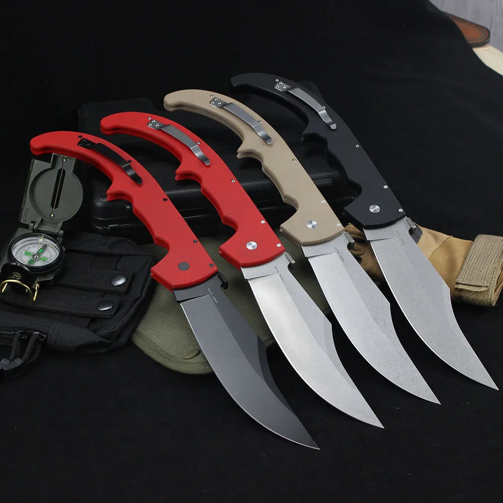 Cold Professional Hunting Knife 8Cr13Mov Steel Blade 17.16''espada XL EDC Military Tactical Outdoor Large Folding Knives for Men