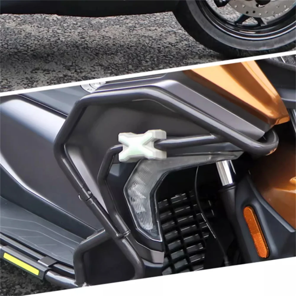 for motorcycle universal bumper anti drop bar protective rubber sleeve with a diameter of 18mm and 22mm X luminous rubber block