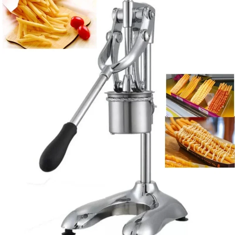 Super Long French Fries Makers Machines Long Potatoes Fried Chips Extruders Manual Long Fries Maker Machine