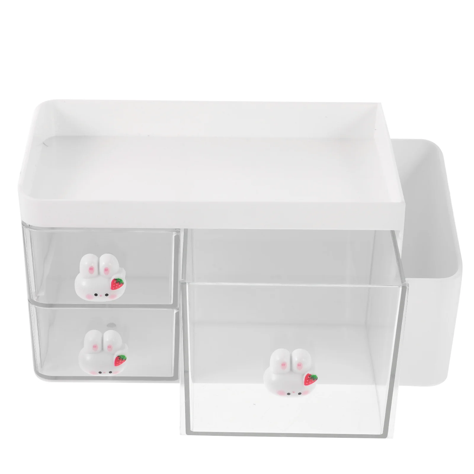 

Multi-Functional Desk Organizer Clear Stationery Storage Box Pen Holder for Office Study Room Desk Organizer Desktop Storage Box