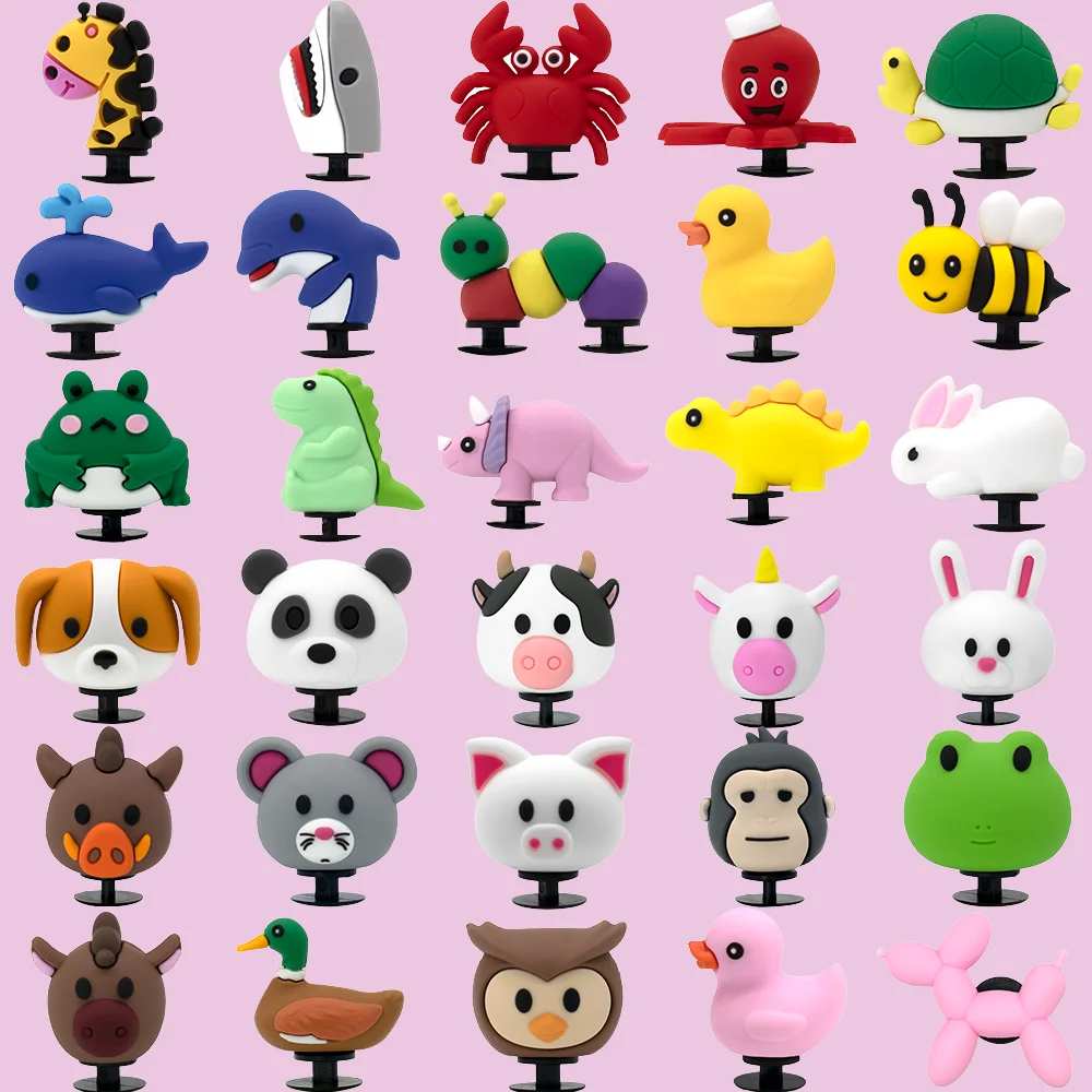 

1PCS Cute Panda Cow 3D Shoe Accessories 3D Animal Shoe Charms Kawaii Duck Balloon Dog Pins for Women Men Sneaker Jean Pendants