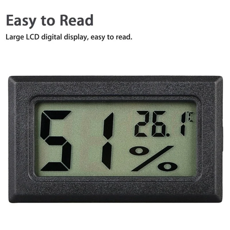 Mini Digital Indoor Thermometer Sensor LCD Humidity Meter Thermometer Hygrometer Gauge Fridge Convenient Digital thermometer