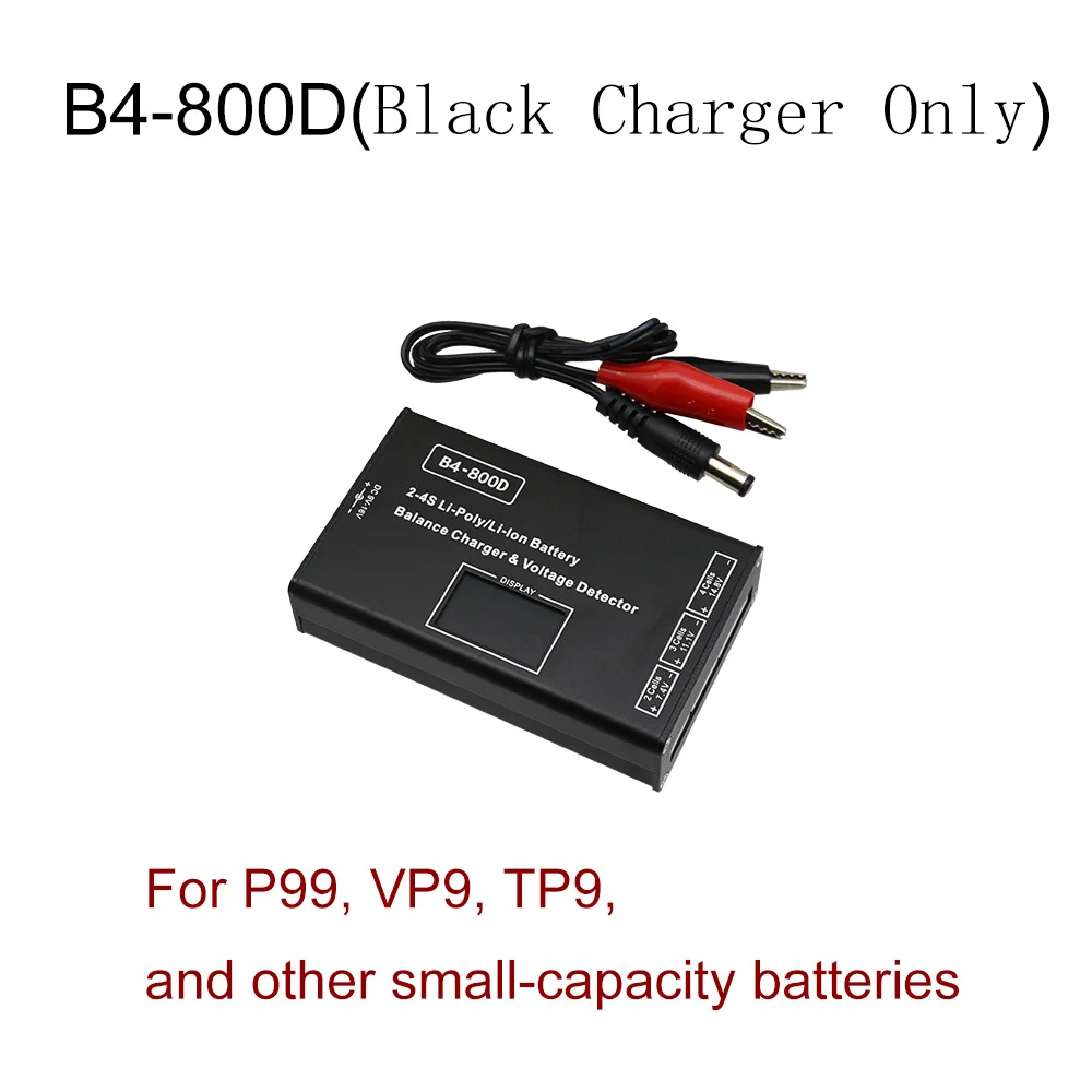 BC-4S15D chargeur d'équilibre de batterie Lithium Lipo 2-4S B4-800D affichage numérique LCD avec adaptateur pour Drone RC FPV quadrirotor