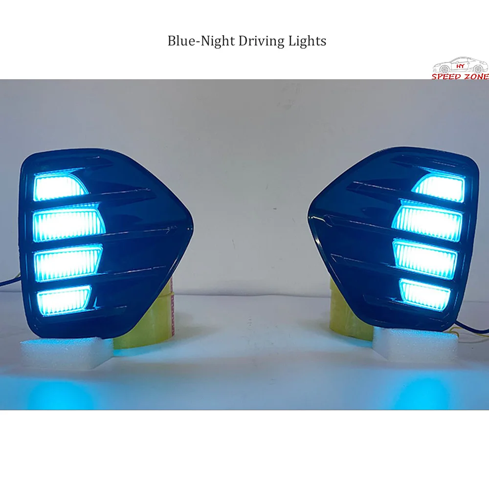 Lampada paraurti anteriore dell\'automobile luci di marcia diurna a LED fendinebbia per auto Streamer tricolore per 2020-2022 LEAPMOTOR T03