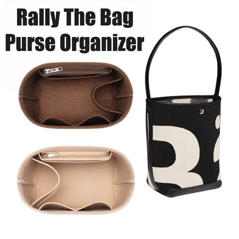 

Multi-Pocket Felt Insert Bag Organizer Makeup Organizers Liner Perfect for Women Handbags Bucket Bag Bag Accesories Cosmetic Bag