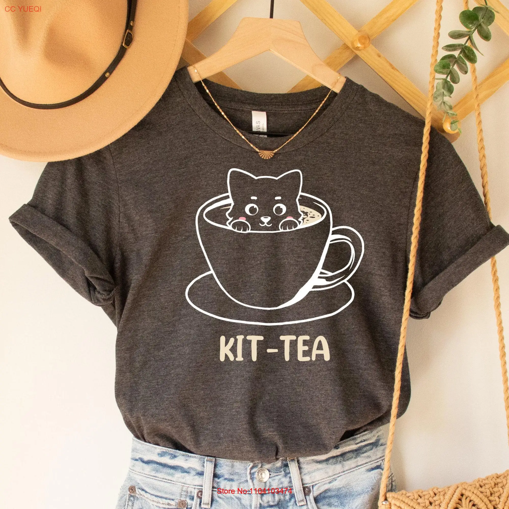 Комплект чайная футболка кошка на День Матери Рождество любимый Забавный котенок женский саркастический длинный или короткий рукав