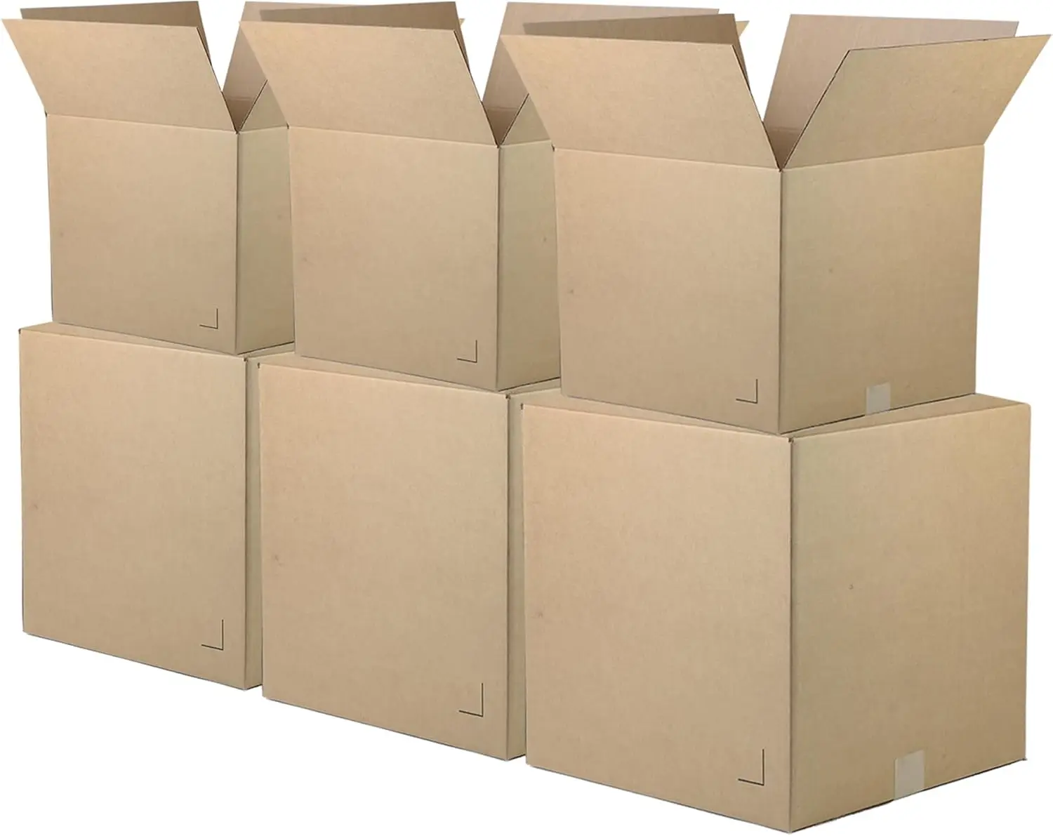 

25-Pack Medium Moving Boxes 18x14x12 Inch, Durable Corrugated Cardboard for Home & Business Storage