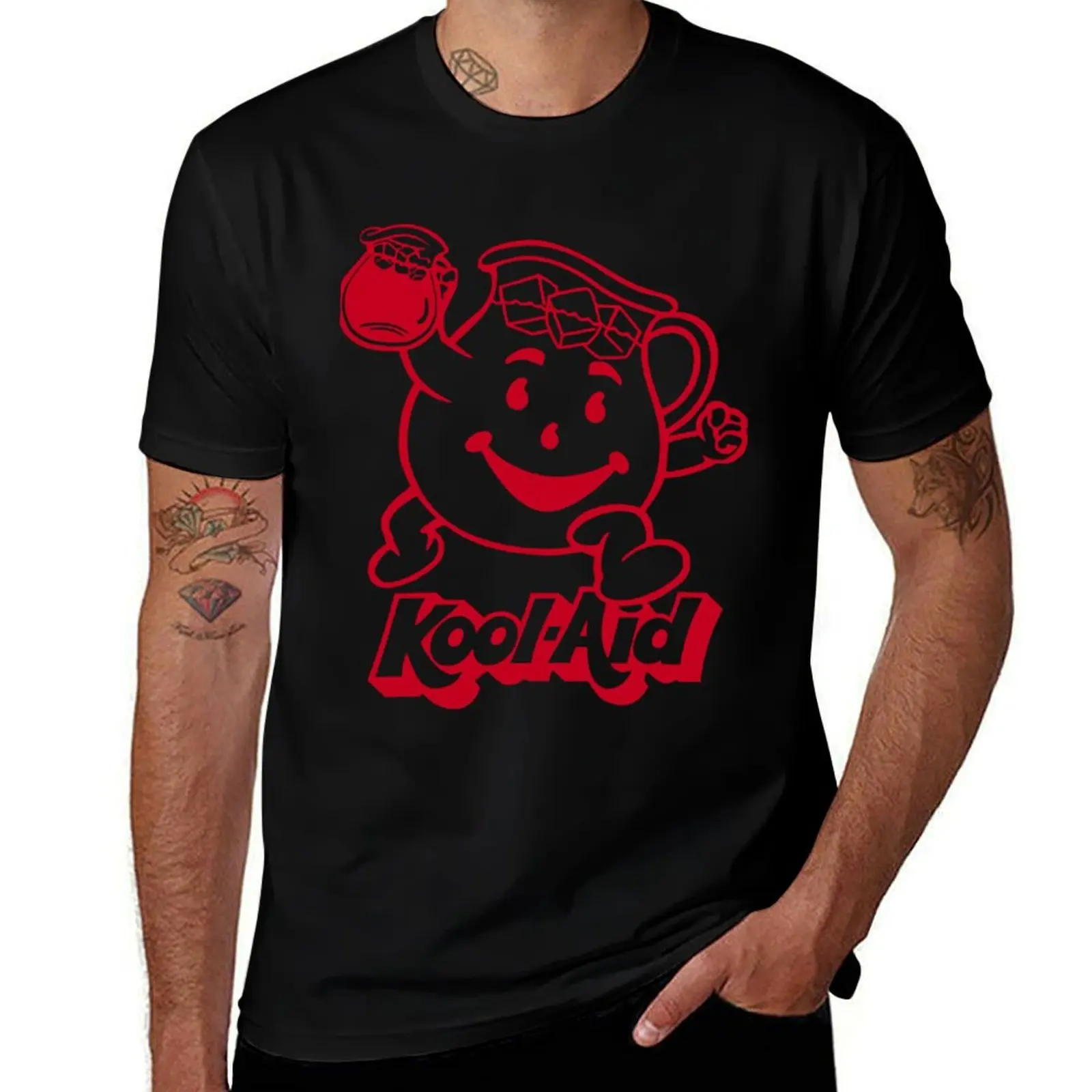 

HEY KOOL-AID! - Red T-Shirt cotton t shirt man cotton tshirt 100% t shirts for man slim fit T-Shirt