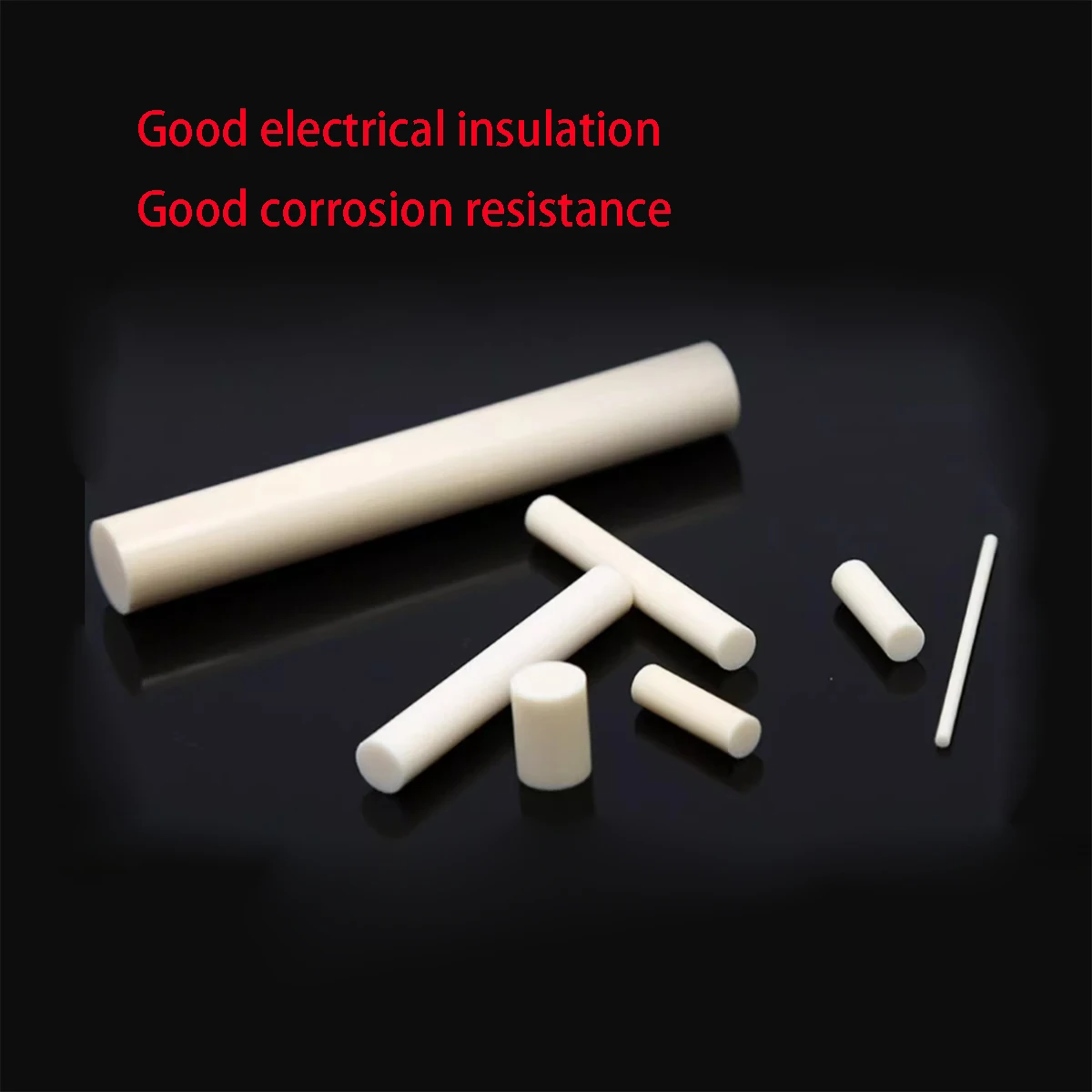 99 Alumina Mirror Ceramic Rod, Insulated, Wear-Resistant, High-Temperature Resistant Corundum Rod, Stirring Rod