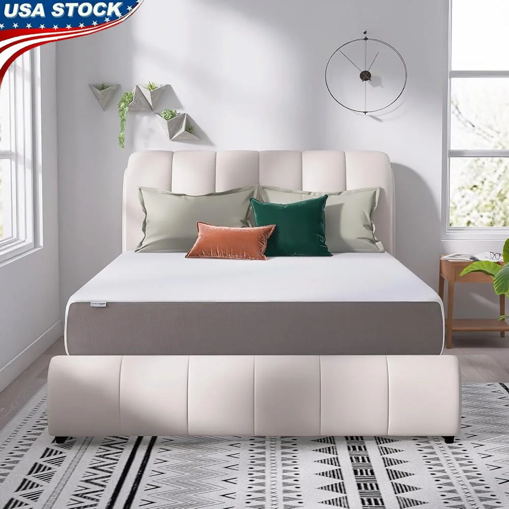 Memory Foam Mattress 12 Inch Queen Size Plush Soft Feel Pressure Relief Ventilated Layers CertiPUR-US Oeko-Tex Certified