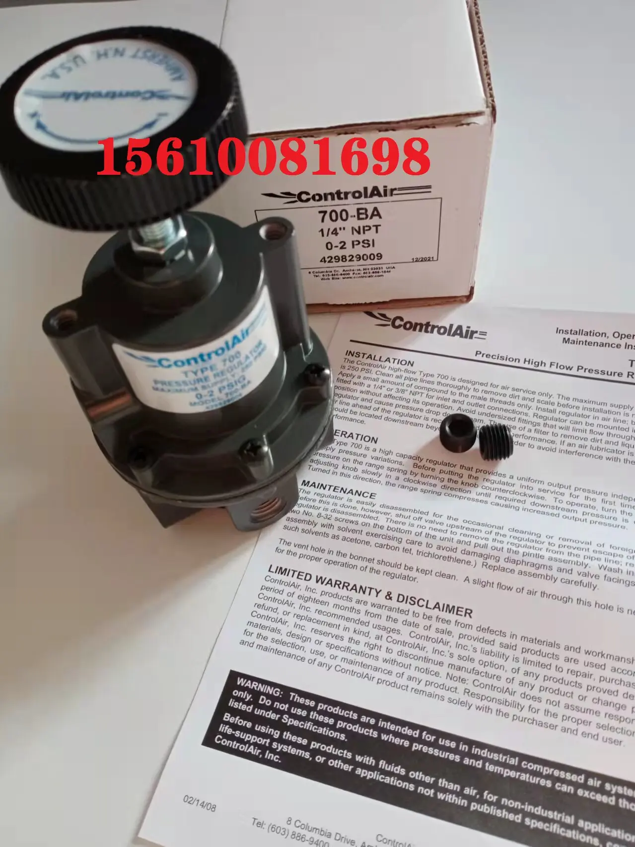 

CONTROLAIR 700-BA replaces Fairchild10212/Marsh