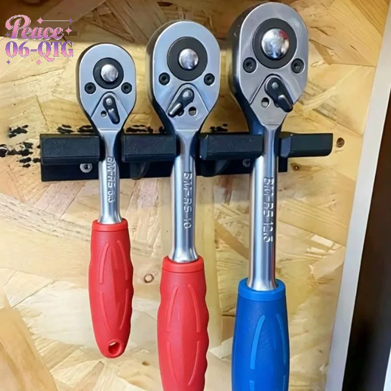 New Sale Ratchet Wrench Storage Rack, Ratchet Wrench Tool Organizer / Wall-Mounted Rack / Convenient To Access (Without Screws)