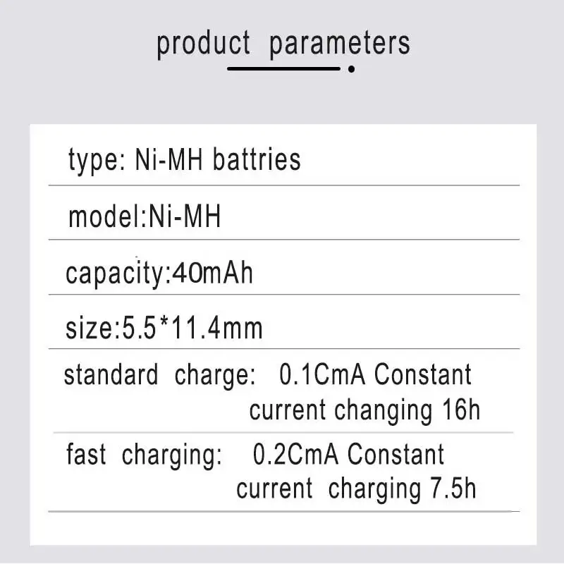 Nowy 1.2V 40mAh Ni-MH akumulator bateria guzikowa ogniwo monety z kołkami do spawania dla Toy Timer kalendarz LED energia słoneczna elektryczny